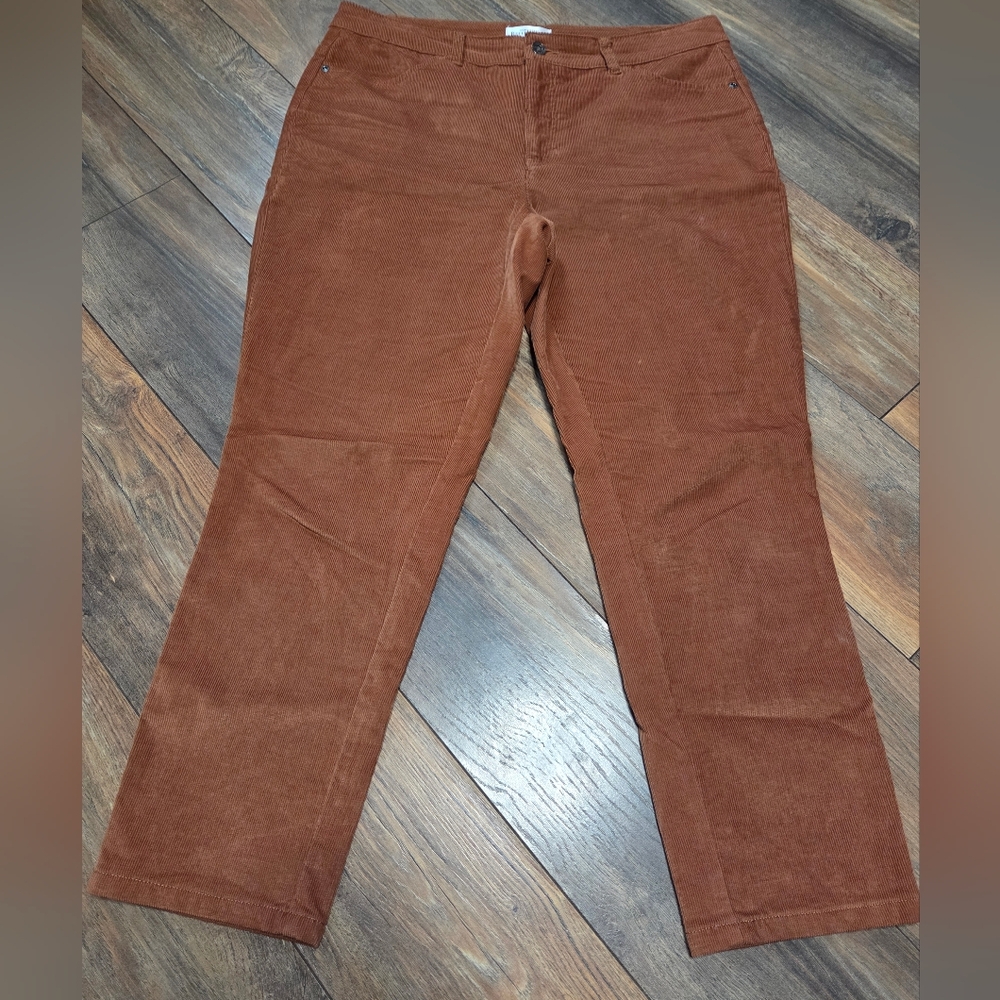 Northern Reflections Rust Orange Brown Corduroy Pants
